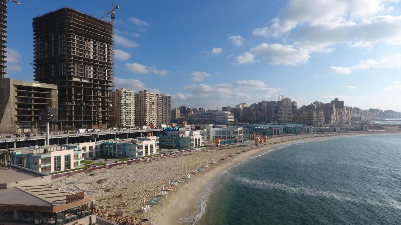 Golden Jewel Beach&Hotel Alexandria Exterior photo View of the city